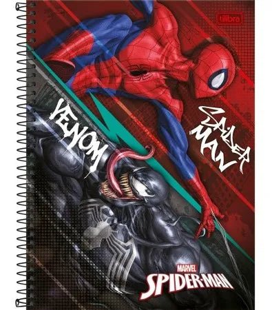 Caderno Tilibra 1m Spider Man C/ 80 Folhas - Ladies Creative