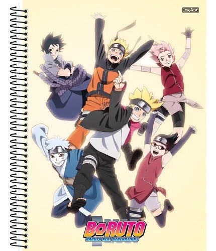 Caderno Time Boruto Universitário Naruto Espiral 1 Matéria 80fhls - Ladies Creative