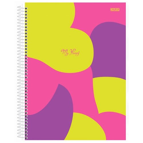 CADERNO UNIVERSITÁRIO 1 MATÉRIA 80FLS – MY HONEY - Ladies Creative