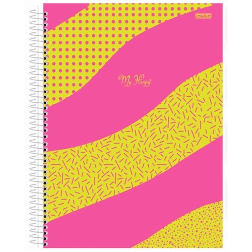 CADERNO UNIVERSITÁRIO 1 MATÉRIA 80FLS – MY HONEY - Ladies Creative