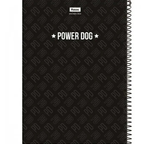 Caderno Universitário 10 Matérias 160 Fls Power Dog Foroni - Ladies Creative