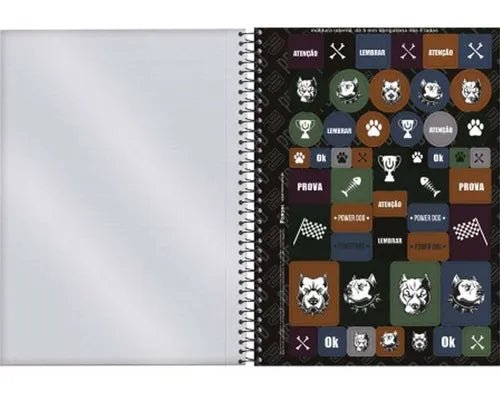 Caderno Universitário 10 Matérias 160 Fls Power Dog Foroni - Ladies Creative