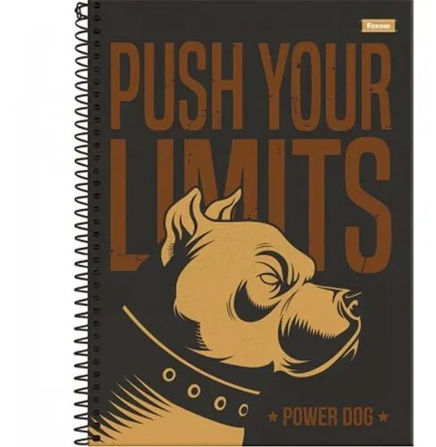 Caderno Universitário 10 Matérias 160 Fls Power Dog Foroni - Ladies Creative