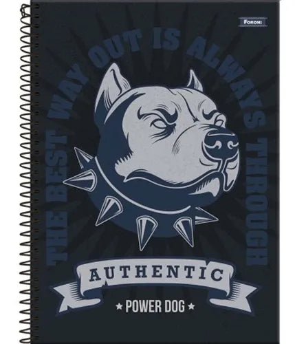 Caderno Universitário 10 Matérias 160 Fls Power Dog Foroni - Ladies Creative