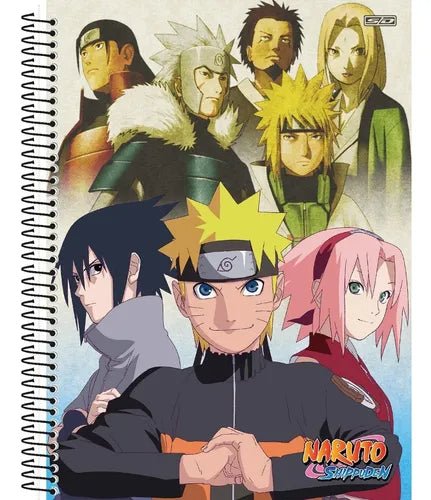 Caderno Universitário 15 Matérias Naruto 240 Fls - Ladies Creative