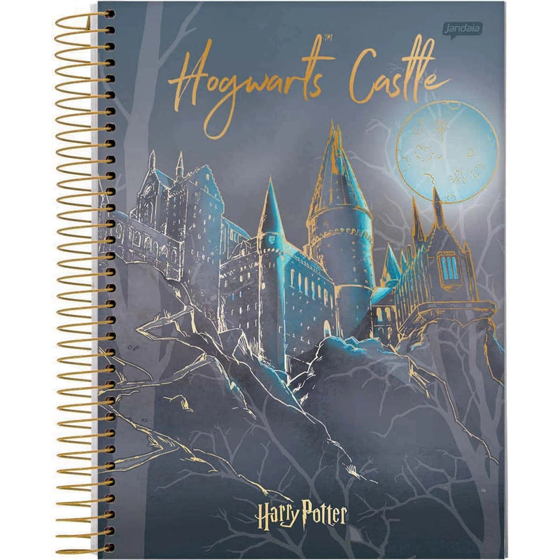 Caderno Universitário Capa Dura 10 Matérias 200Folhas Harry Potter Jandaia - Ladies Creative