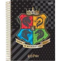 Caderno Universitário Capa Dura 10 Matérias 200Folhas Harry Potter Jandaia - Ladies Creative