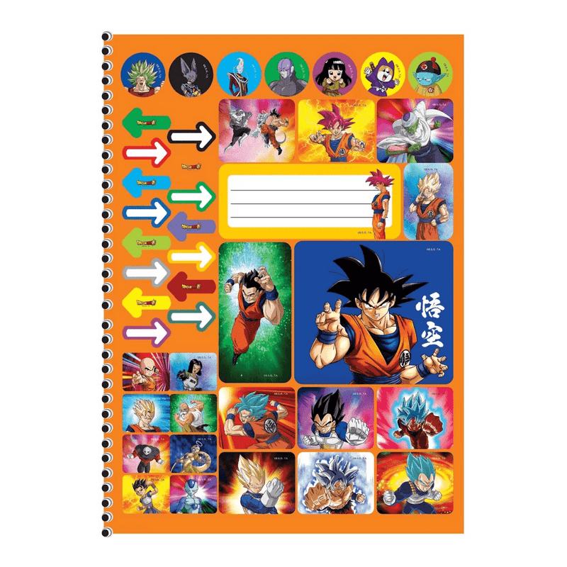 Caderno Universitário Dragon Ball 10 Matéria - Ladies Creative