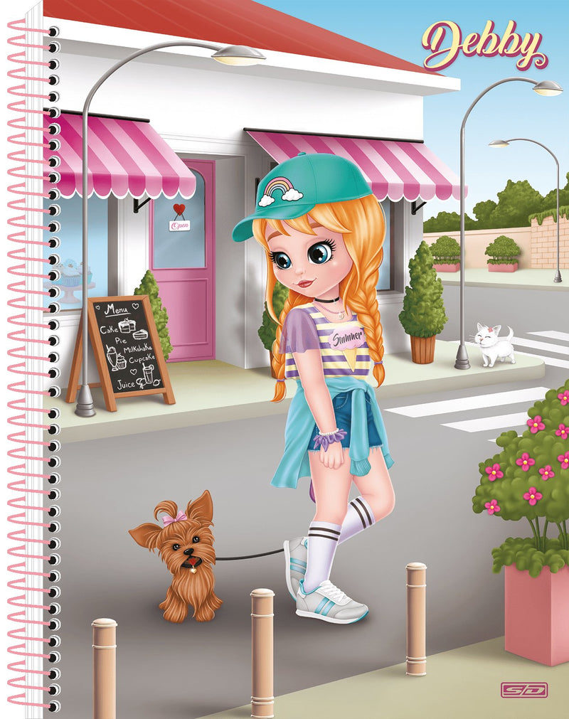 Caderno1/4 debby Capa Dura 80 Fls - Ladies Creative