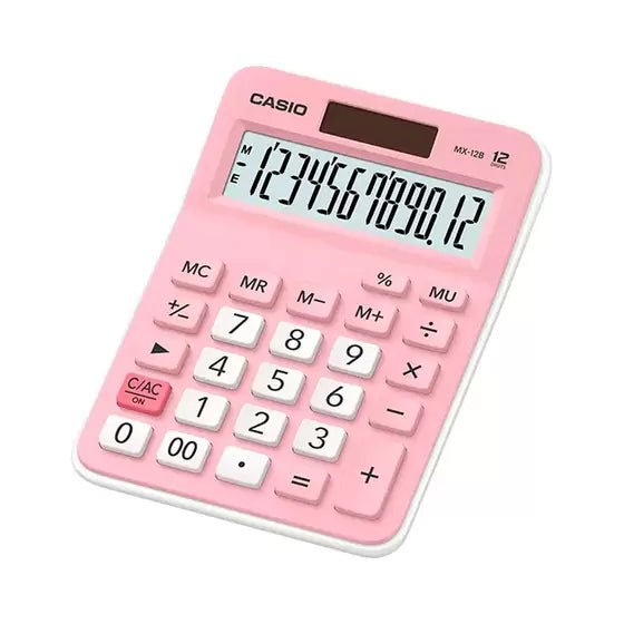 Calculadora de Mesa 12 Dígitos Rosa Casio - Ladies Creative