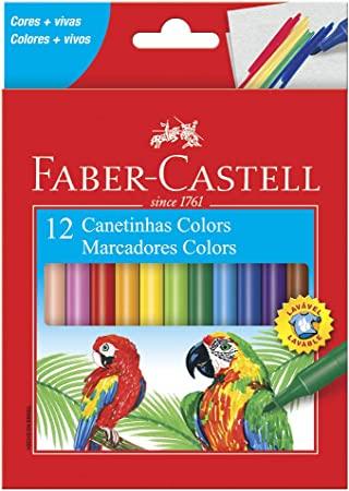 Canetinha Hidrográfica, Faber-Castell, , 12 Cores - Ladies Creative