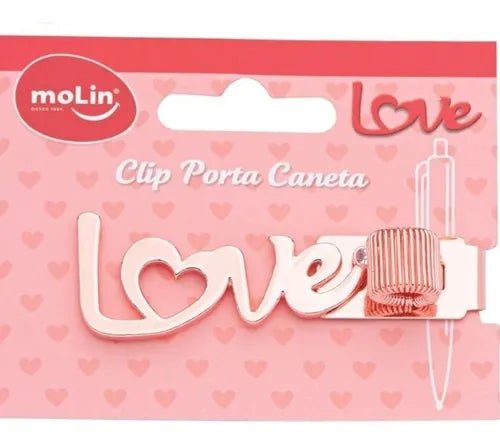 Clip porta-caneta love - Ladies Creative