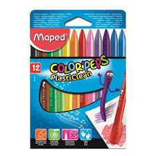 Giz de Cera Maped Color Peps Plasticlean 12 Cores - Ladies Creative