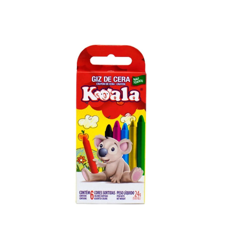 Gizinho De Cera 6 Cores Koala - Ladies Creative