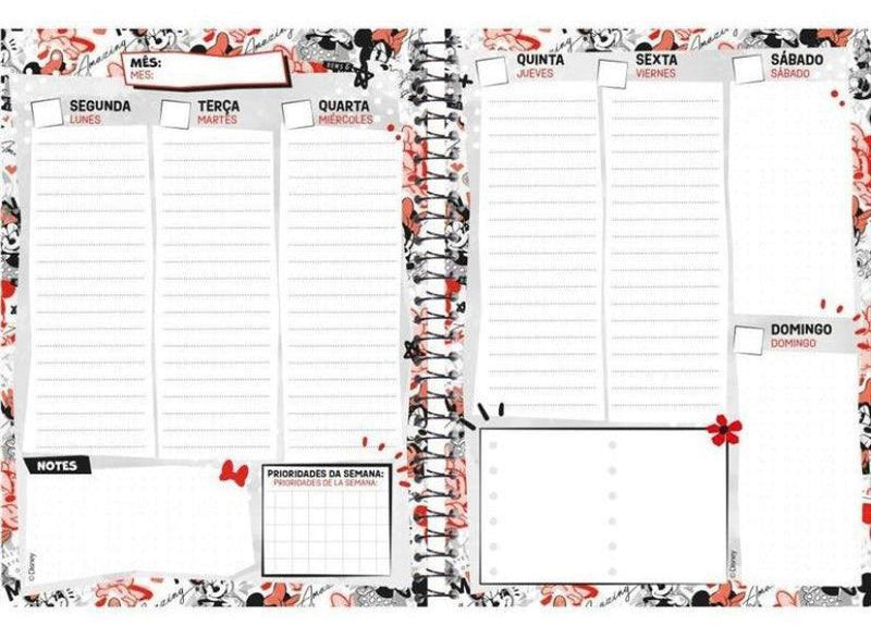 Planner Permanente Minnie Teen - Foroni - Ladies Creative